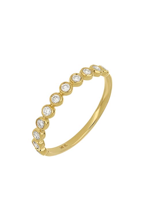 Bony Levy Monaco Diamond Bezel Ring in 18K Yellow Gold at Nordstrom, Size 6.5
