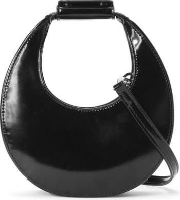 STAUD Women's Mini Moon Bag, Black, One Size: Handbags