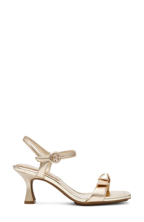 Shop Anne Klein Jia Strappy Sandal In Light Gold