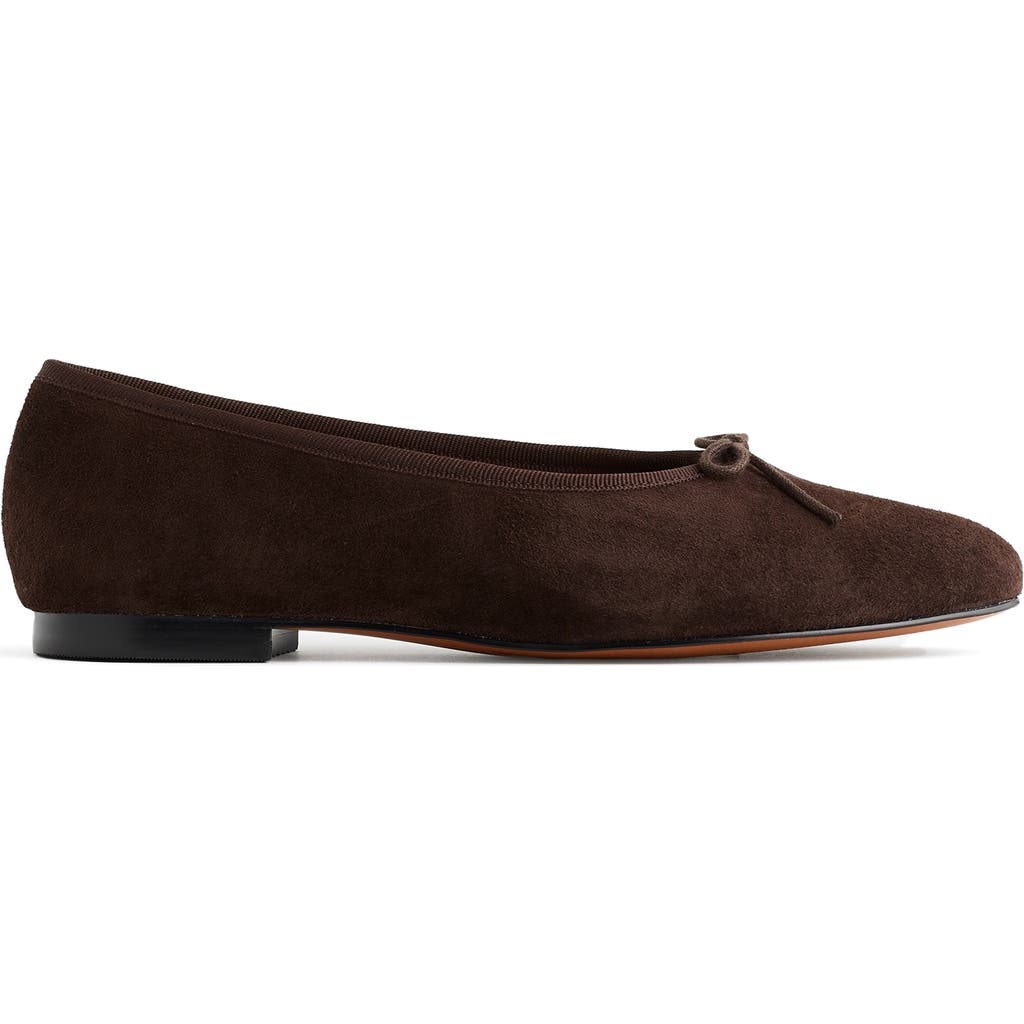 Madewell Francine Ballet Flat In Dark Carob