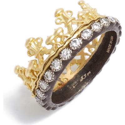 Armenta Old World Diamond Crown Ring
