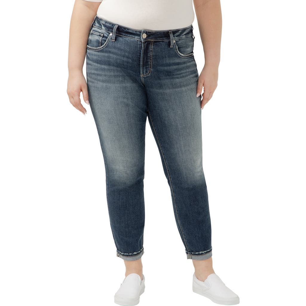Silver Jeans Co. Boyfriend Jeans In Blue