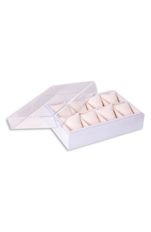 Bey-berk Watch Storage Case In White