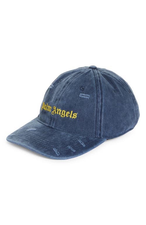 Palm Angels Hats Blue In Navy Blue