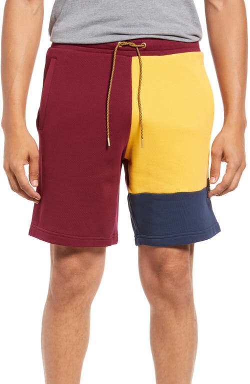 New Balance Higher Learning Fleece Shorts in Garnet