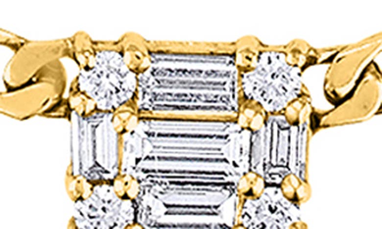 Mindi Mond Triple Clarity Link Necklace In 18k Yellow Gold