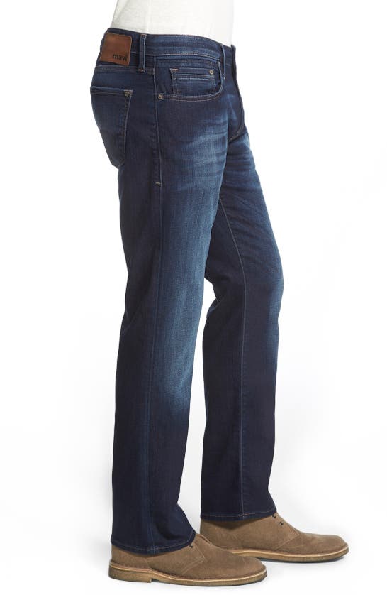 Shop Mavi Jeans Zach Straight Leg Jeans In Dark Williamsburg