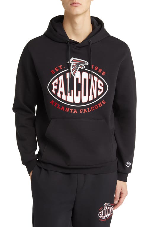 BOSS x NFL Touchback Graphic Hoodie in Atlanta Falcons Black 