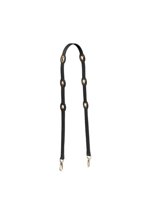 Shop Teddy Blake Eyelet Leather Strap In Black