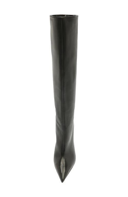 Shop Schutz Cate Curve Knee High Boot In Black Leather