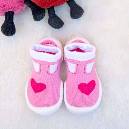 Shop Komuello Toddler Girl Sock Shoes In Pink