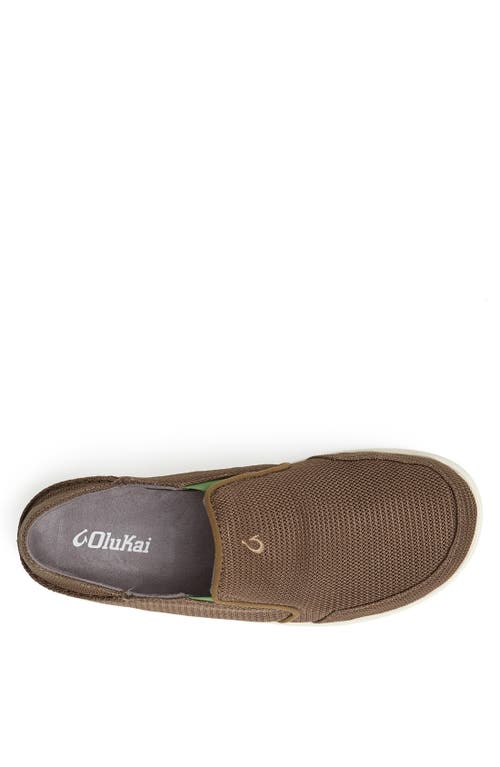 Shop Olukai Nohea Mesh Slip-on In Mustang/lime Peel Fabric