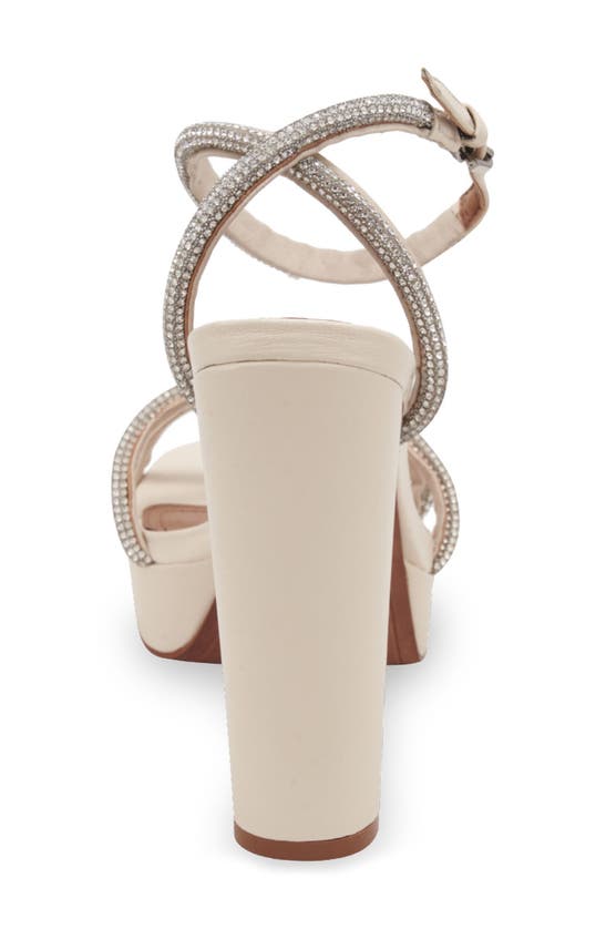 Shop Bcbgmaxazria Cortini Platform Sandal In Bright White