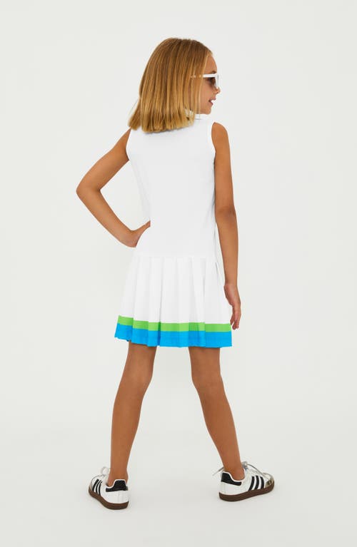 Shop Beach Riot Kids' Little Yari Stretch Polo Dress In Garden