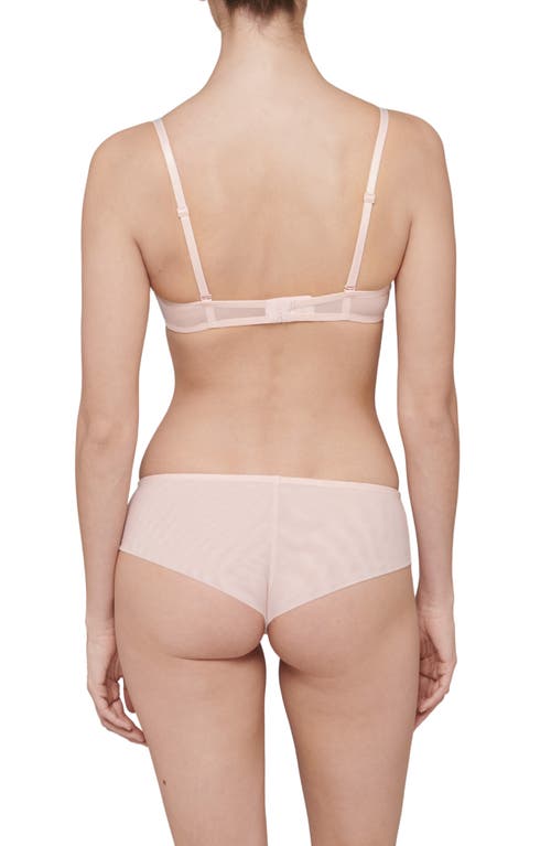 Simone Perele Simone Pérèle Singuliere Embroidered Tulle Briefs In Petal Powder