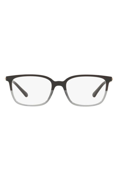Michael Kors 53mm Square Optical Glasses in Black Gep at Nordstrom