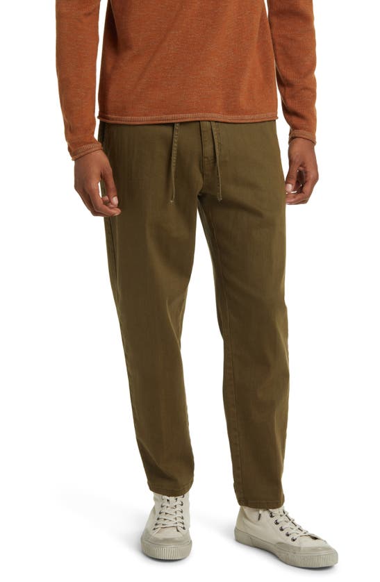Treasure & Bond Pull-on Crop Tapered Pants In Olive Night