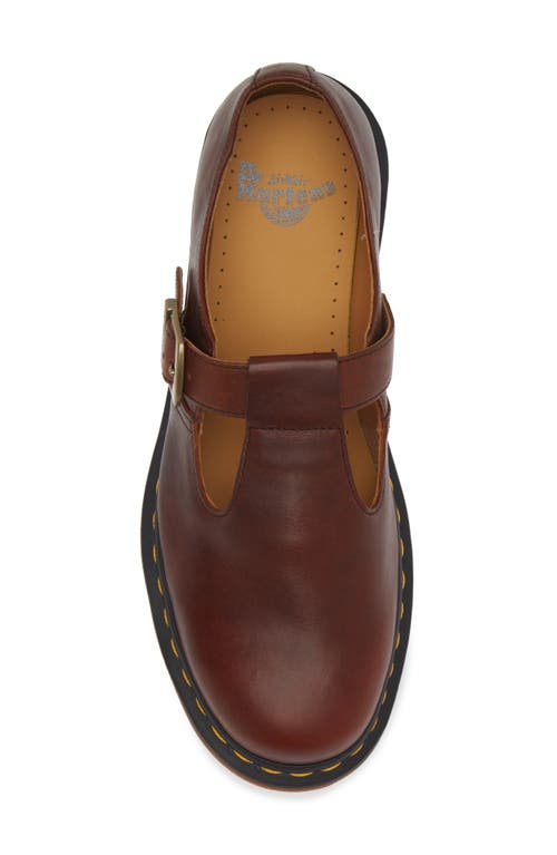 Dr. Martens' T-bar Regency Slip-on Shoe In Whiskey Calf