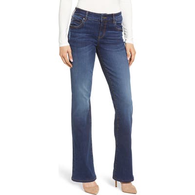 Petite Kut From The Kloth Natalie High Waist Bootcut Jeans, Blue