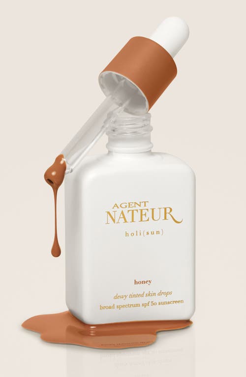 Shop Agent Nateur Holi(sun) Dewy Tinted Skin Drops Spf 50 In Honey