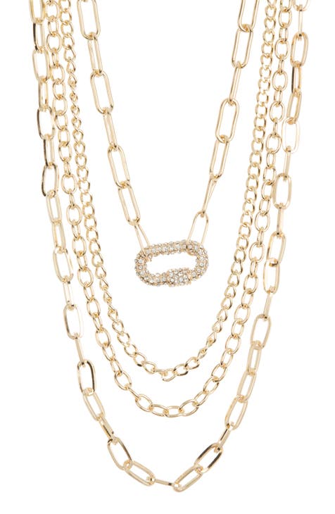 Multi Layer Chain Link Necklace