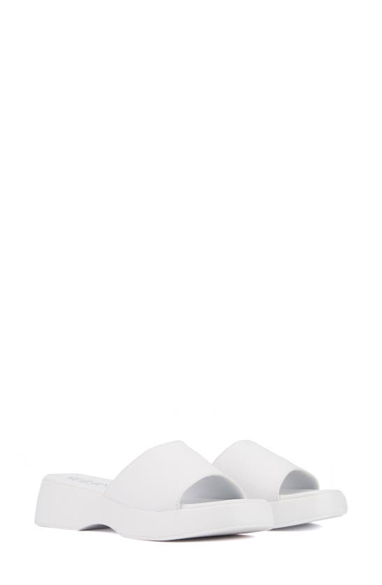 Shop Olivia Miller Ambition Slide Sandal In White