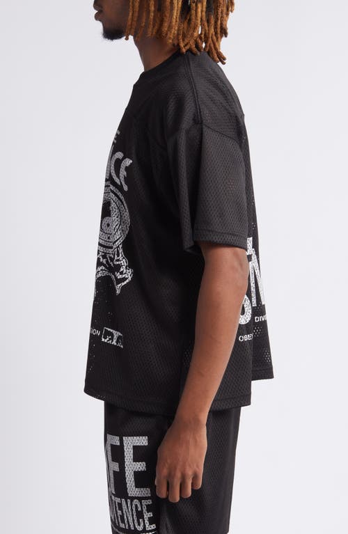 Shop Obey Bigwig Otium Mesh Graphic T-shirt In Black