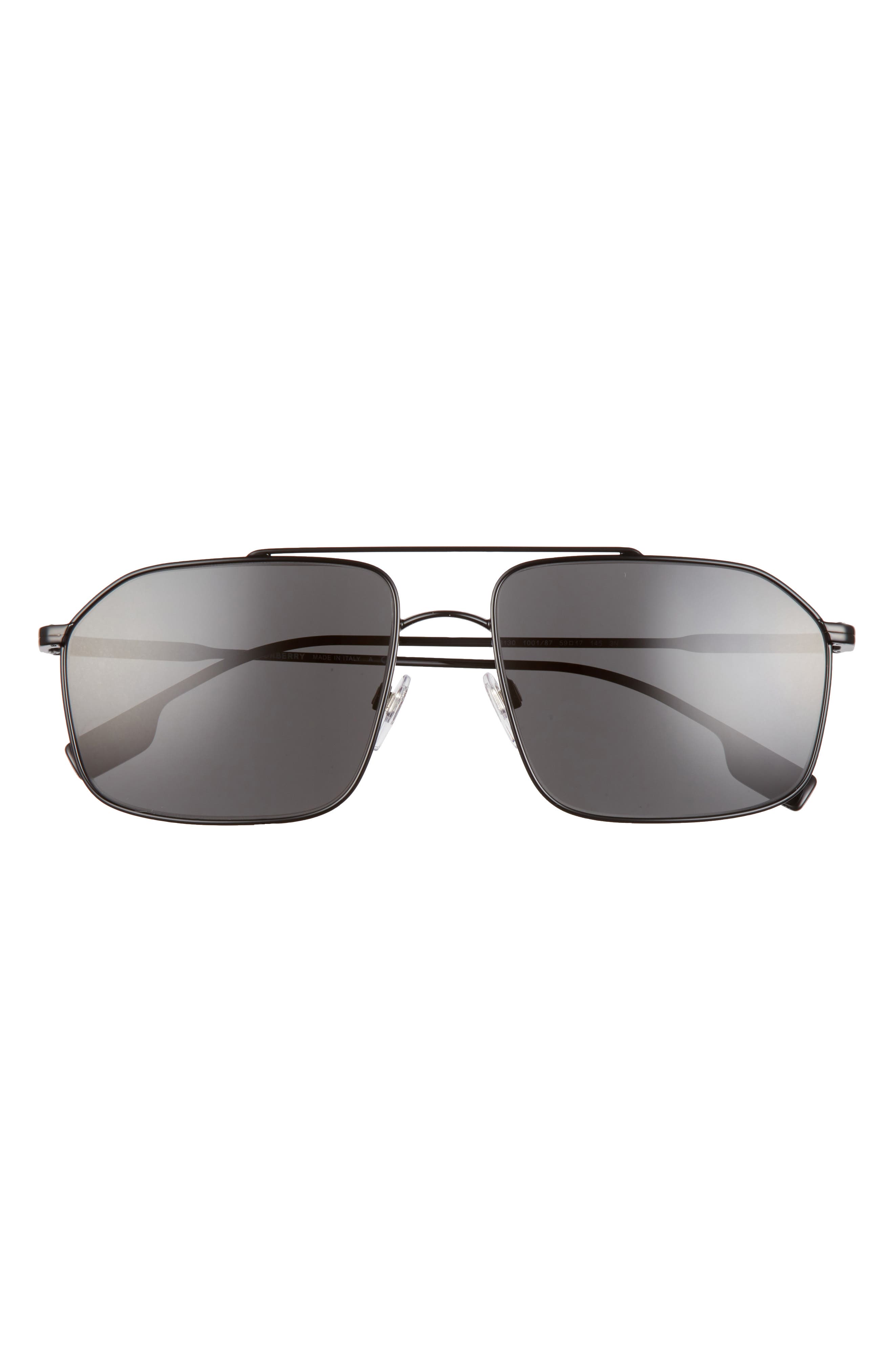 burberry 59mm aviator sunglasses