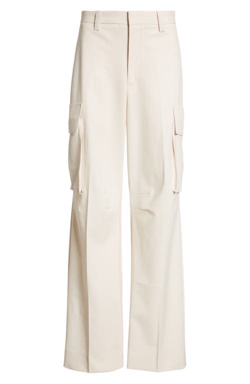 Shop Victoria Beckham Relaxed Cargo Pants In Bone