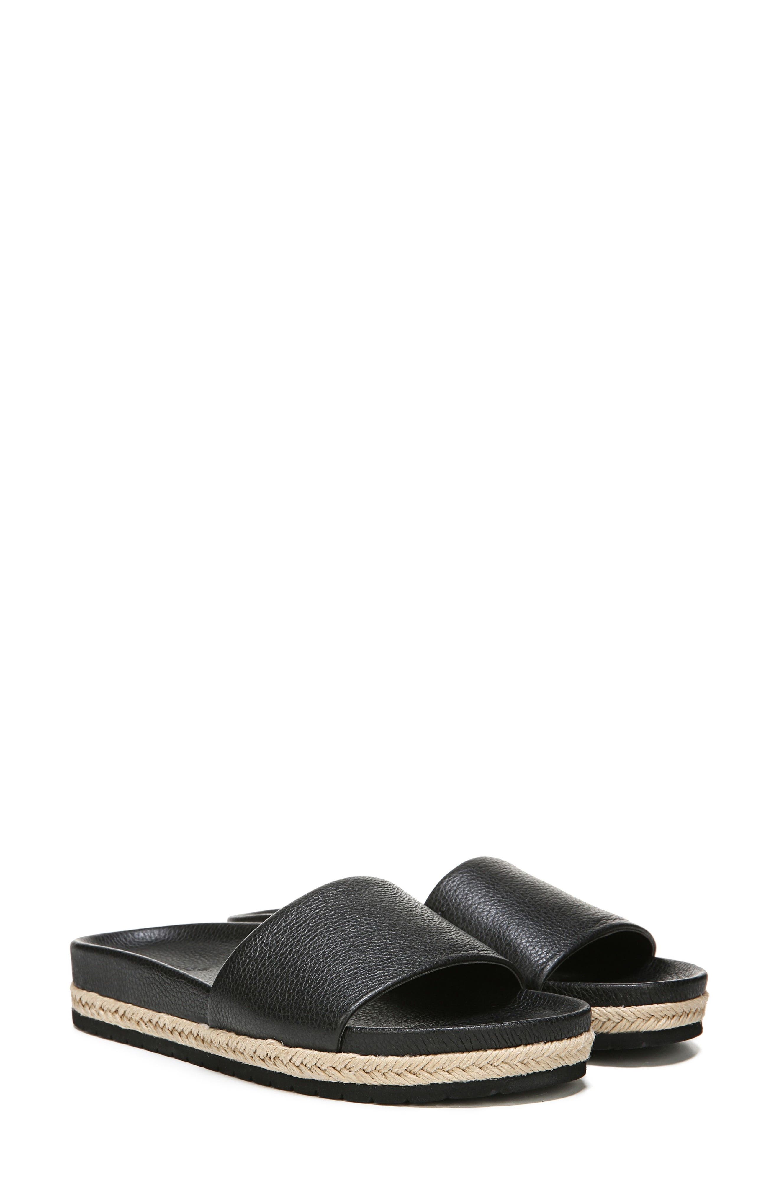 vince aurelia leather slides