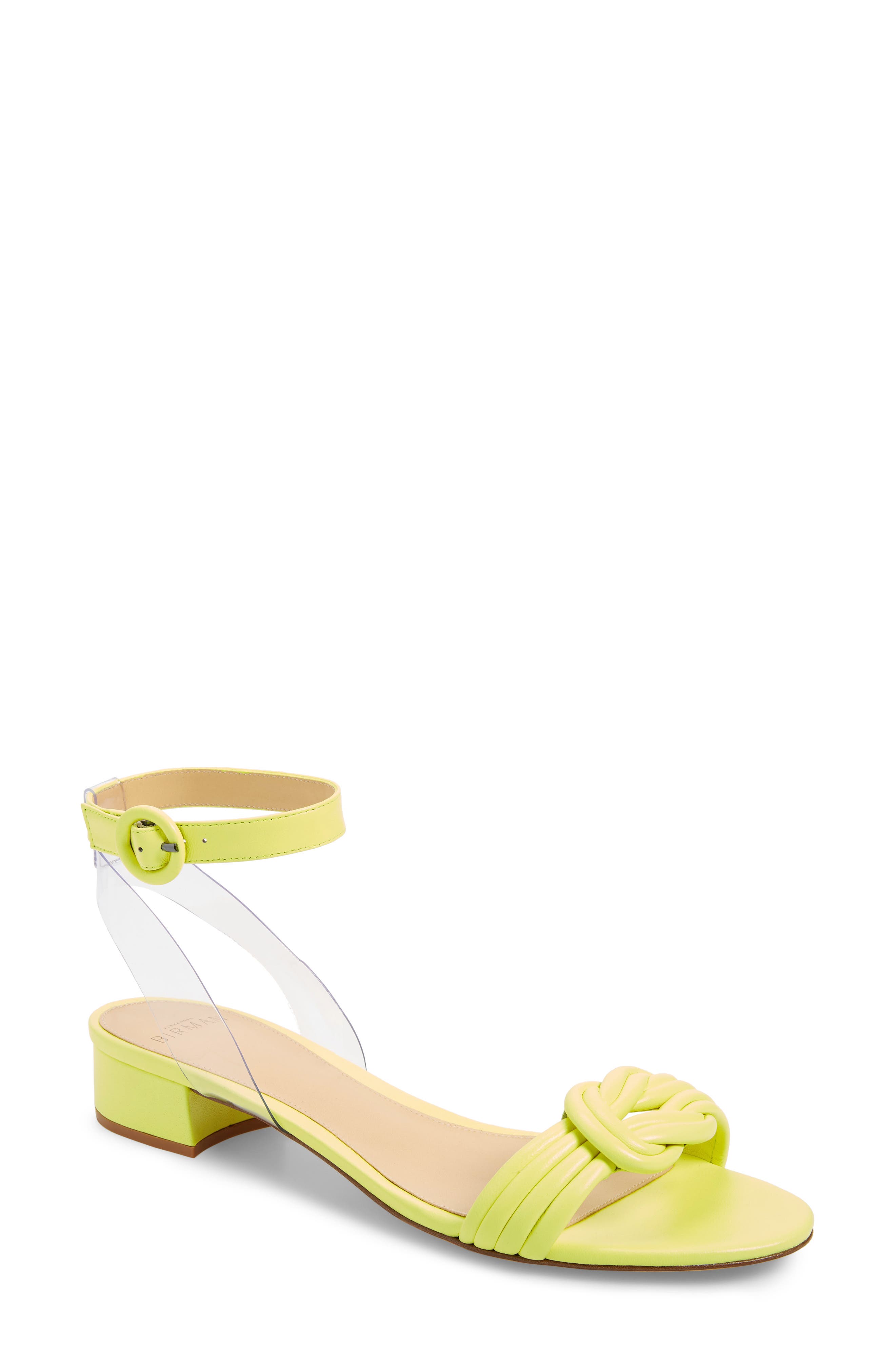 Alexandre Birman Vicky Ankle Strap Sandal - Yellow