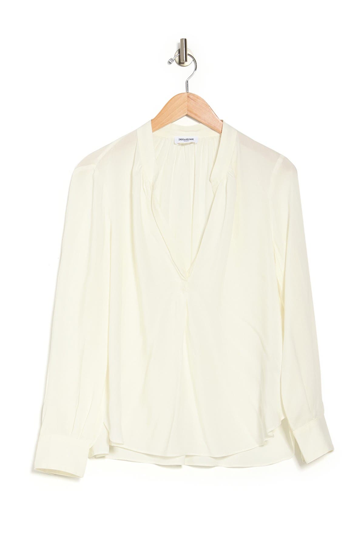 Zadig & Voltaire Tink V-neck Blouse In Open White2