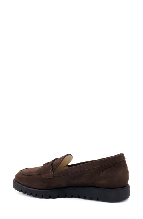 Amalfi By Rangoni Eolo Platform Penny Loafer In T Moro Long Beach