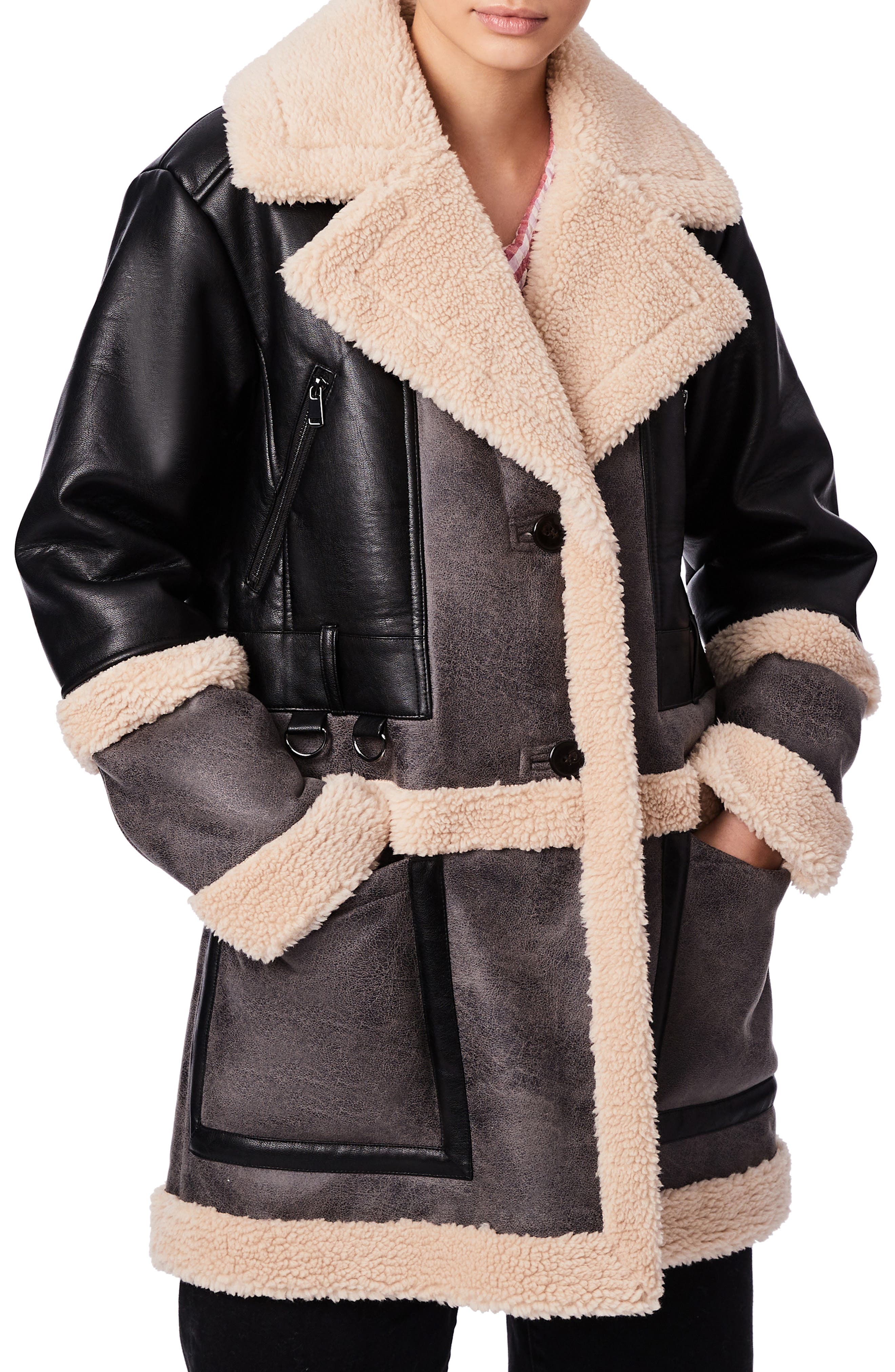 shearling jacket petite