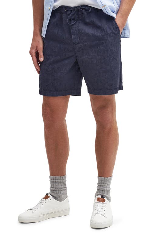 Barbour Melbury Cotton Seersucker Shorts in Navy at Nordstrom, Size Xx-Large