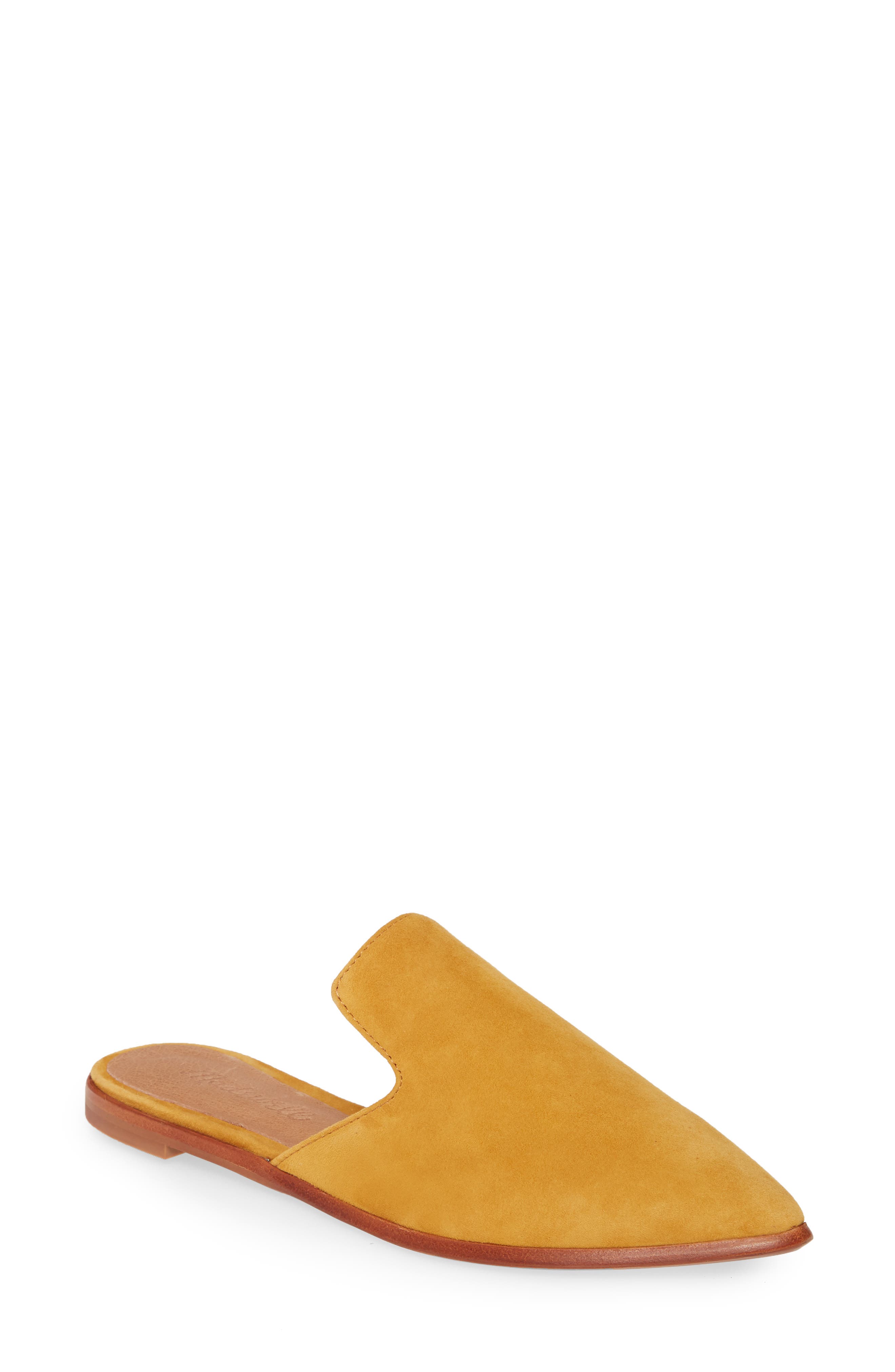 madewell gold mules