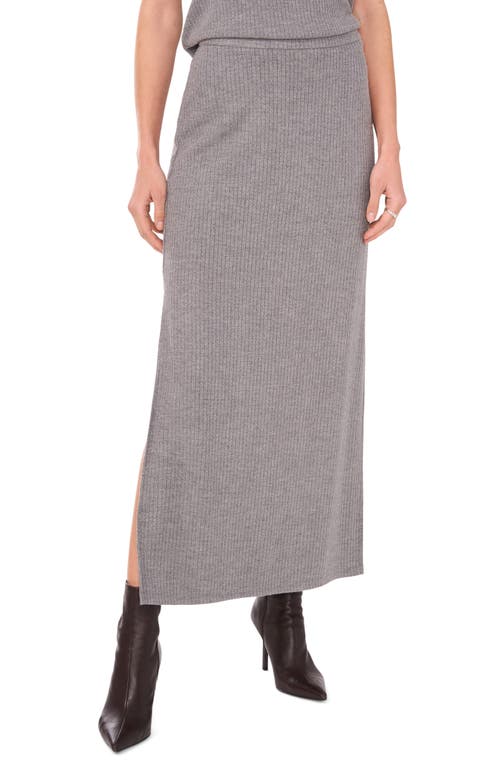 Shop Halogenr Halogen(r) Rib Sweater Skirt In Silver Smoke Grey