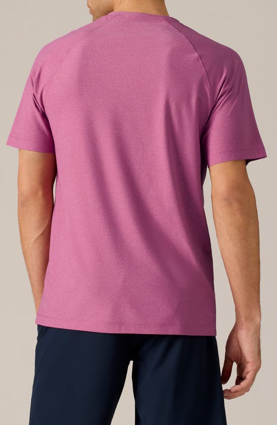 Shop Rhone Reign Athletic Short Sleeve T-shirt In Dried Plum Heather