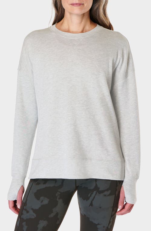 Sweaty Betty After Class Sweatshirt Light Grey Marl at Nordstrom,