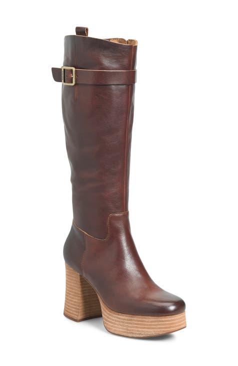 Charles by charles david sycamore over clearance the knee boot