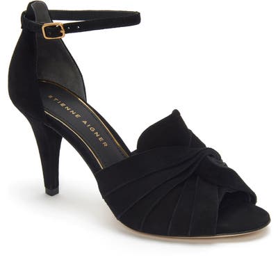 Etienne Aigner Sahari Ankle Strap Sandal- Black