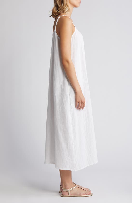 Shop Caslon Cami Midi Dress In White