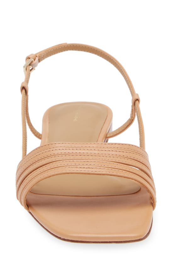 Reformation Millie Lattice Flat Sandal In Natural
