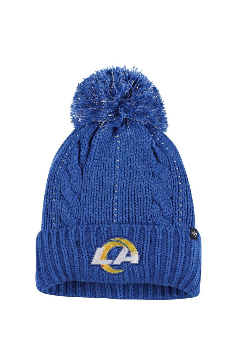 47 Women's '47 Royal Los Angeles Rams Bauble Cuffed Knit Hat with 