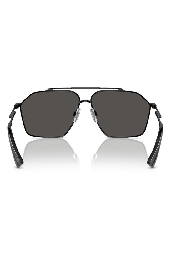 Shop Dolce & Gabbana Dolce&gabbana 61mm Pilot Sunglasses In Black