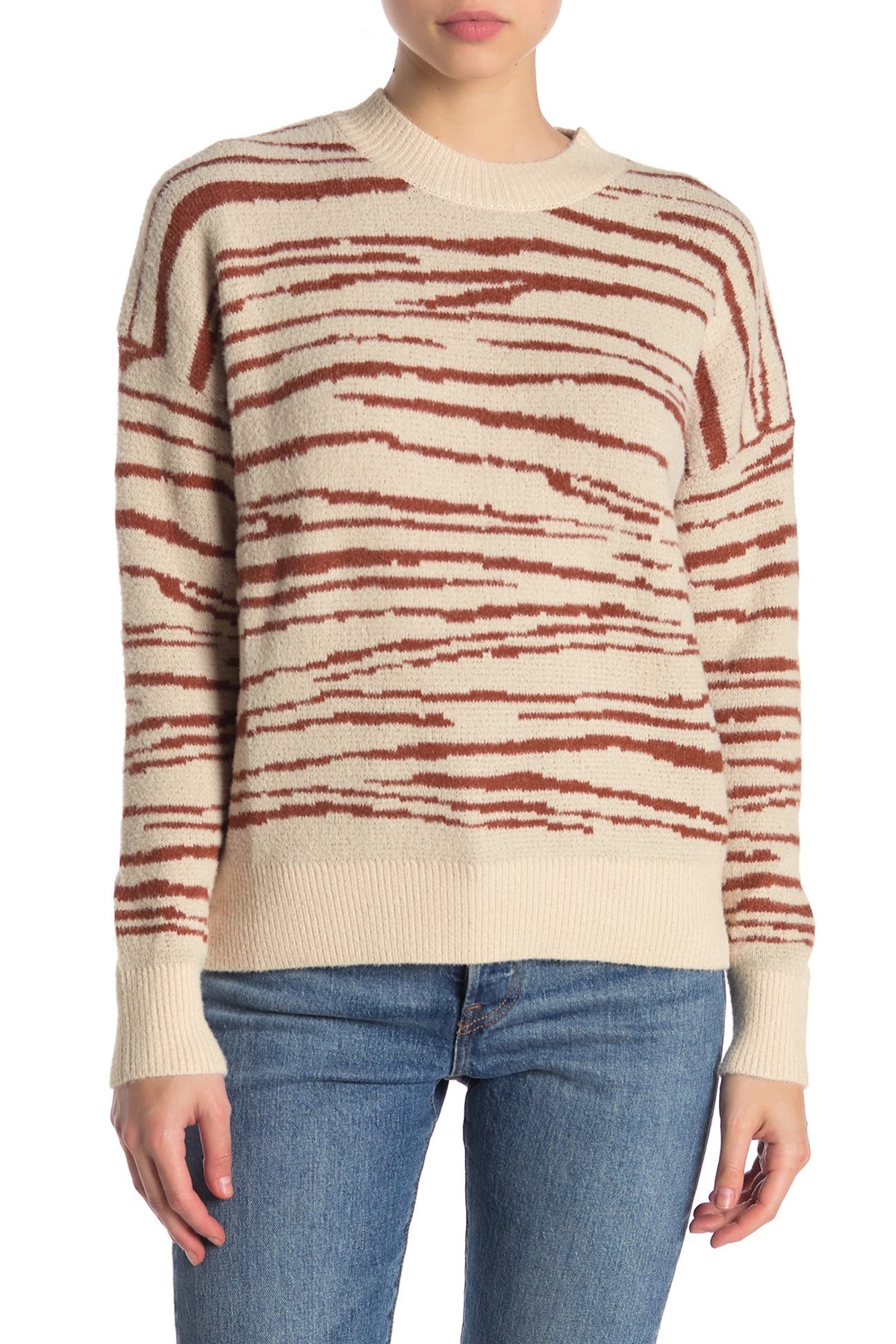 4SI3NNA | Zebra Print Pullover Sweater | Nordstrom Rack