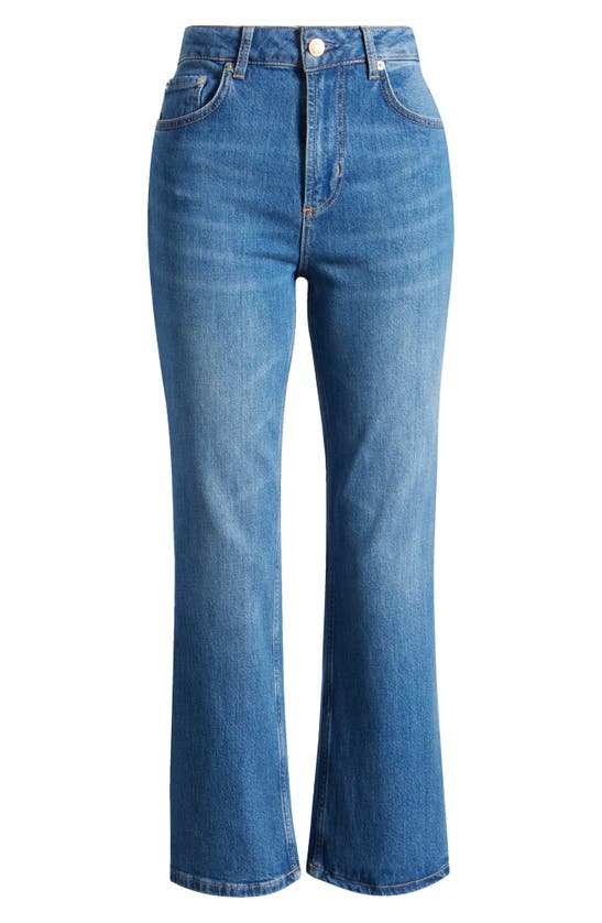 Shop Rails Sunset High Waist Slim Fit Crop Flare Jeans In Tidal Wave