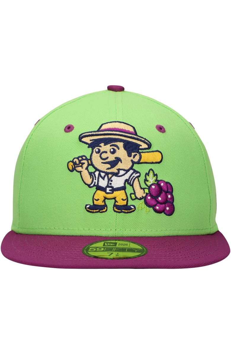 New Era Men's New Era Neon Green Viñeros de TriCity Copa de la