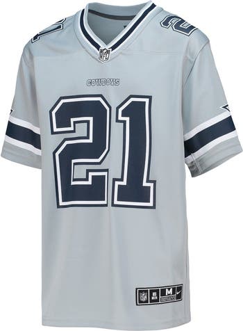 Nike Youth Nike Ezekiel Elliott Silver Dallas Cowboys Inverted Team Game Jersey Nordstrom