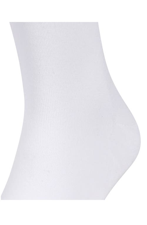 Shop Falke Gender Inclusive Run Crew Socks In White